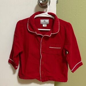 Petite Plume Kids' Red Flannel Two Piece Pajamas